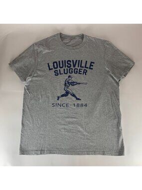 Louisville Slugger 1884 Gray Short Sleeve Crewneck Shirt Mens XL